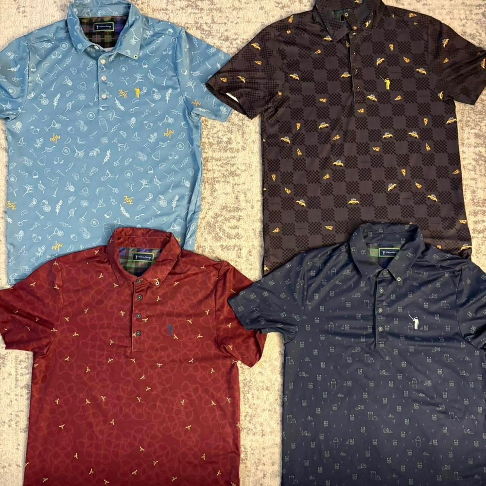 William Murray Golf Polo Mens Shirt Lot 4 Size Medium